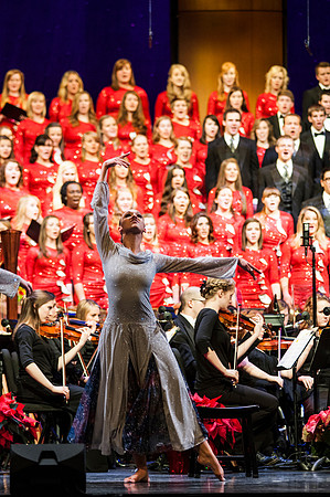 At the BYU-Idaho Christmas, the university dance department, choirs and orchestra, came together with guest artists Canadian Brass for a beautiful and uplifting show.