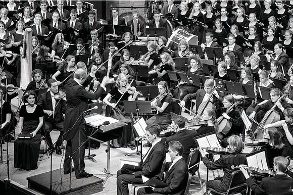 1999 Sacred Music Performance in the Snow Barrus Concert Hall. Commissioned composition by Merrill Jenson. Featuring Ricks College Symphony Orchestra, Collegiate Singers, and Concert Chorale with LDS
