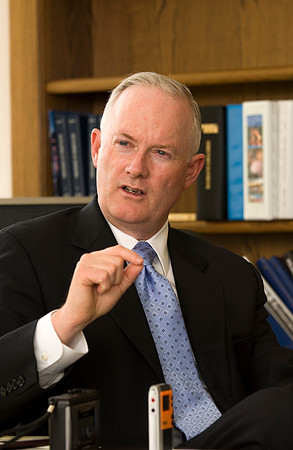 President Clark in his office