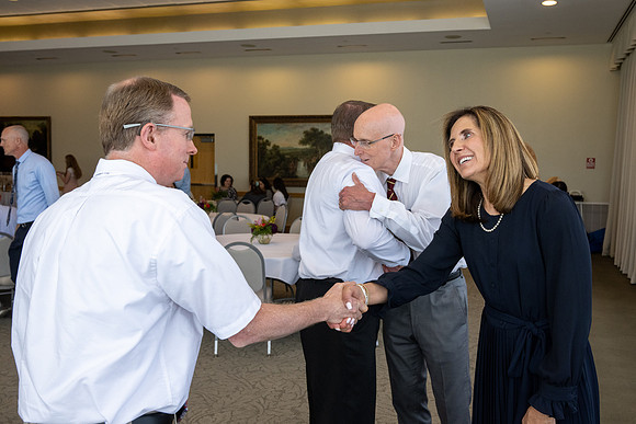A reception for President Henry J Eyring and his wife Kelly to express their gratitude to employees of BYU-Idaho.