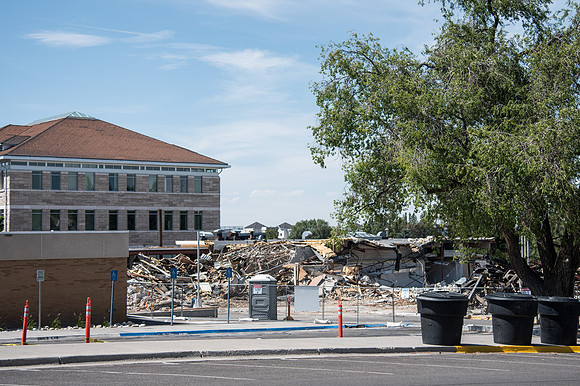 BYU-Idaho Kirkham building demolition. Summer Term