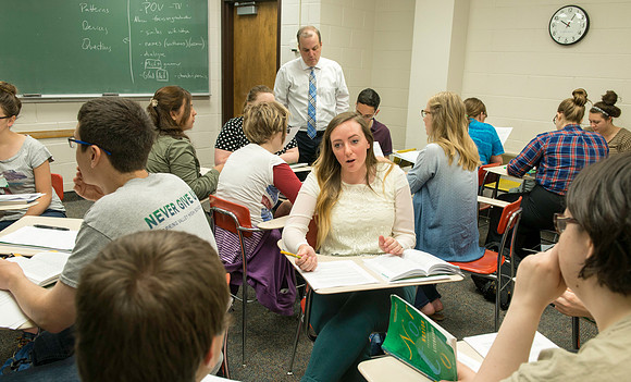 English Instructor Eric d'Evegnee teaches Fundamentals of Literary Interpretation.