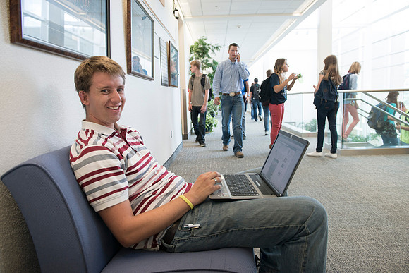 Scott Smith, the first day of a new semester.