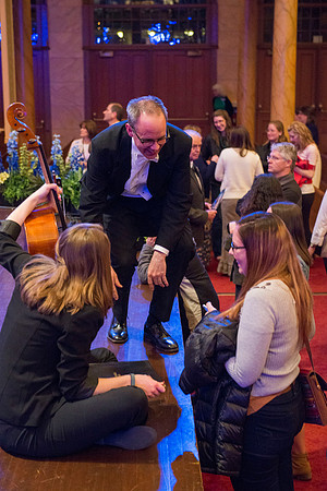 Performers of Brigham Young University - Idaho perform Robert Cundick's 'The Redeemer' at the tabernacle in Temple Square. Photo by Ryan Chase.