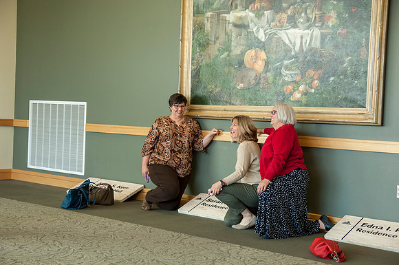 A memorial for the girl's dorms which have served housing well for 50 plus years. Edna Ricks Hall, Annie Kerr Hall, Sarah Barnes Hall and Virginia Perkins Hall will be removed this summer. Families we