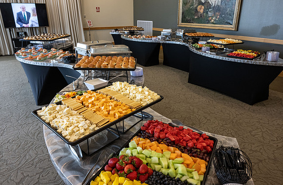 A reception for President Henry J Eyring and his wife Kelly to express their gratitude to employees of BYU-Idaho.