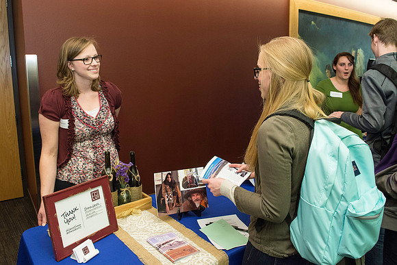 Comm Students get the chance to show off their skills through doing a senior project. The students are mentored throughout the semester and then judged and graded for the quality of their work.