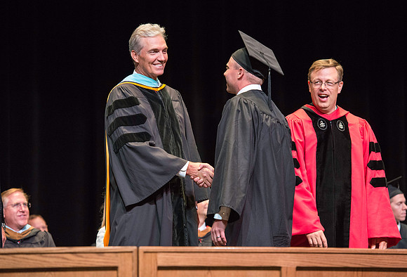 BYU-Idaho graduation. Convocation for the College of Business and Communication. Tyler Rickenbach