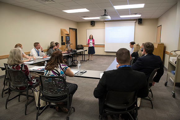 Faculty participate in breakout sessions as part of the Online Learning & Teaching Conference.