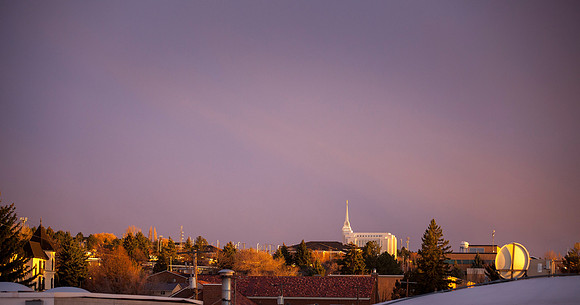 The Rexburg LDS Temple stands as a becon of light and testifies that God's Church has once again been restored to the Earth.