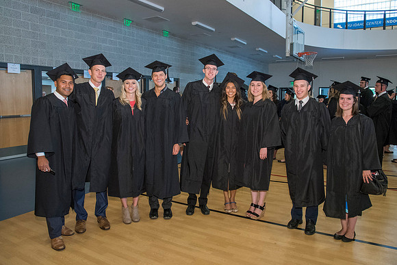 Students of Brigham Young University-Idaho prior to convocation of the Spring 2016 semester. Photo by Ryan Chase.