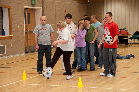 Adaptive Physical Education with instructor Bob Christensen.