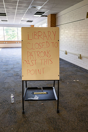 Beginning stages of the remodeling of the McKay library.