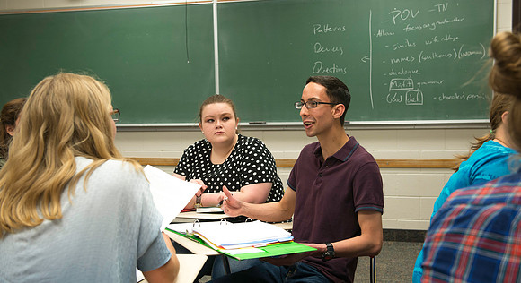 English Instructor Eric d'Evegnee teaches Fundamentals of Literary Interpretation.