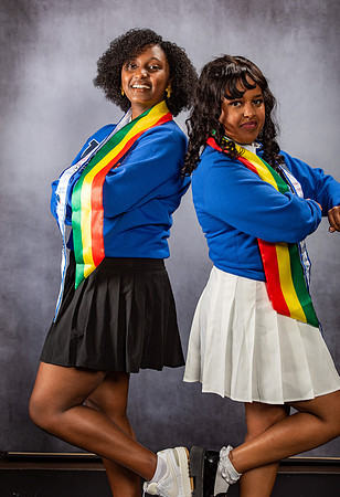 Graduation Portraits of Hermela Denboba and Hana Edossa.