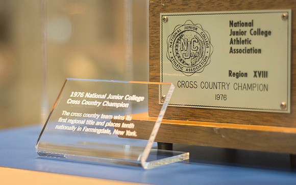 Put in before the end of Fall 2013 Semester, trophy cases in Legacy Hall highlight Ricks College Athletic program and Spirit of Ricks.