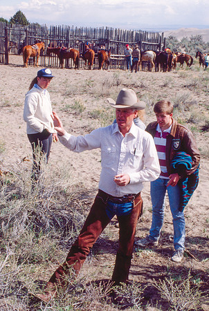 Biology students take a Field Trip to the Sand Dunes to go horseback riding with Mel Griffeth.