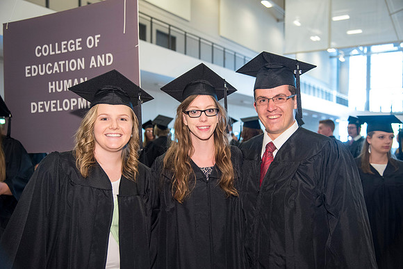 Students of Brigham Young University-Idaho prior to convocation of the Spring 2016 semester. Photo by Ryan Chase.