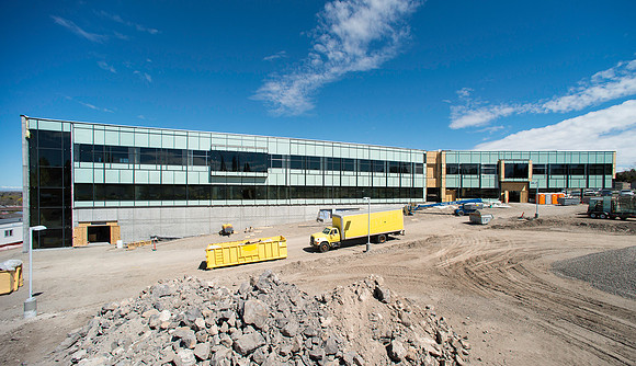 Construction continues on the new Science Technology Building.