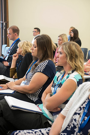 Faculty participate in breakout sessions as part of the Online Learning & Teaching Conference.