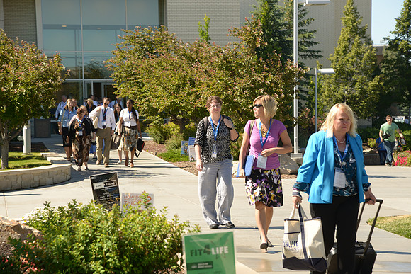 Online Instructors gather for a conference at BYU-Idaho. Photos by Photo Services