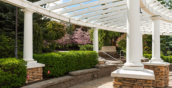 Spring in full bloom in the gardens.