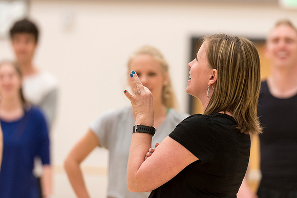 Dance Alliance director Ashley Storm works with the group practicing for their upcoming tour across the United States in states such as Texas and Kansas.