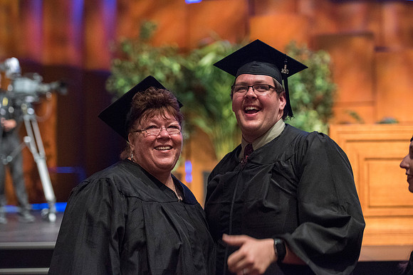 Graduates of Brigham Young University-Idaho at Convocation ceremony of the Spring 2016 semester. Photo by Ryan Chase.
