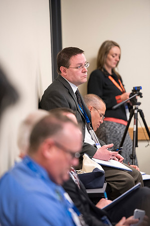Faculty participate in breakout sessions as part of the Online Learning & Teaching Conference.