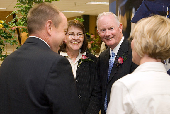 President and Sister Clark Welcome Guests to the Presidents Club Banquet - September 16, 2006