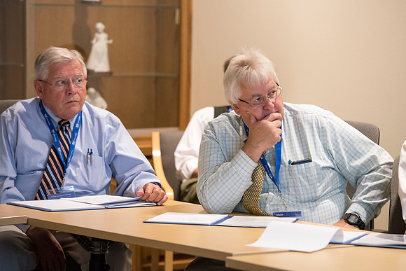 Faculty participate in breakout sessions as part of the Online Learning & Teaching Conference.