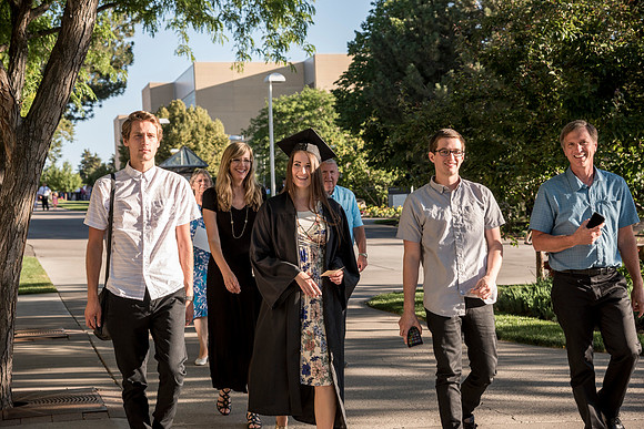 Students of Brigham Young University-Idaho at graduation of the Spring 2016 semester. Photo by Ryan Chase.