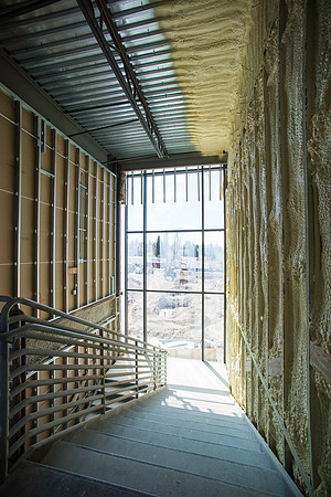 Construction continues on the new Science Technology Building.