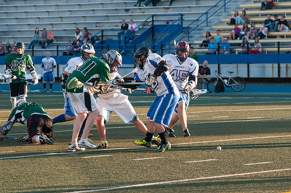 BYU-Idaho players in the Men's Lacrosse Championship Game, Spring 2013