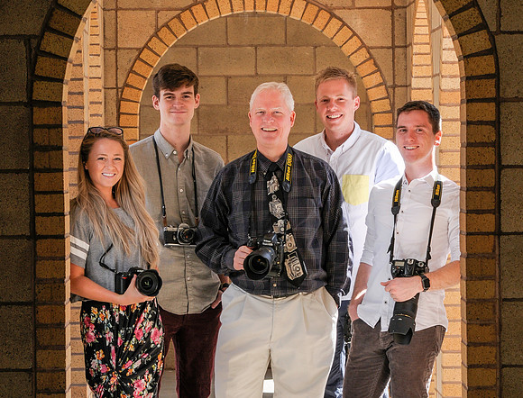 BYU-Idaho University Relations' team of professional and student photographers capture pictures of students all over campus. They attend and photograph conferences, sports events, on-campus classes, e