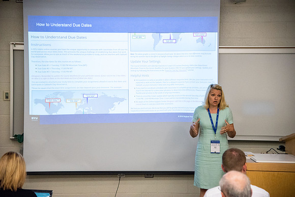 Online Instructors come to BYU-Idaho campus for further learning to enhance teaching skills.