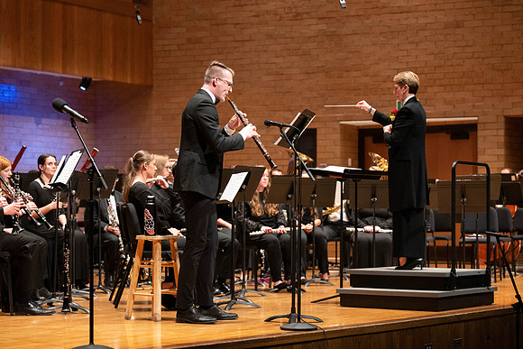 A retirement concert and reception for Diane Soelberg the director of the Symphony Band.