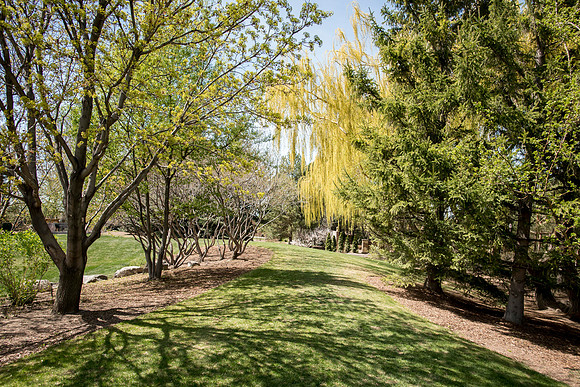 A view from the gardens on a lazy, summer afternoon.