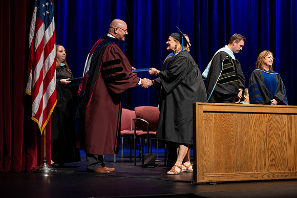 Graduates during convocation for the College of Academic Success & Interdisciplinary Studies.