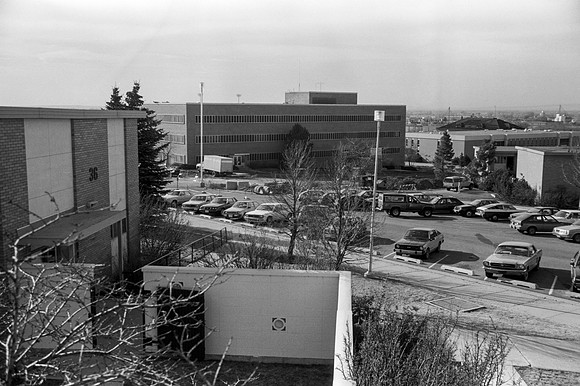 A view of the Joseph Fielding Smith Building on Campus