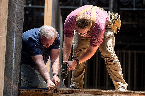Behind-the-scenes of drama's upcoming play, "A Midsummer Night's Dream."