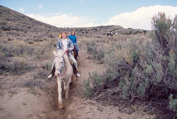 Biology students take a Field Trip to the Sand Dunes to go horseback riding with Mel Griffeth.