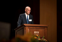 President Eyring speaks at the President's Club Banquet.