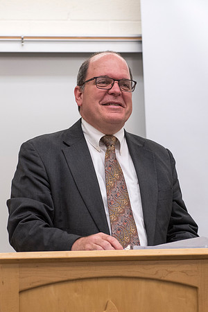 Jeff Chapman, one on the Religion instructors, teaches the Foundations of the Restoration course on campus.