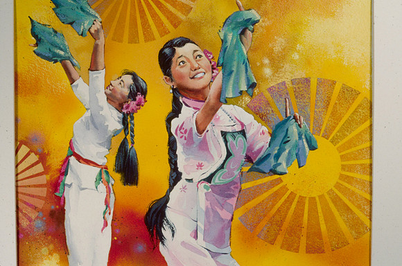 Painting by Dick Bird.