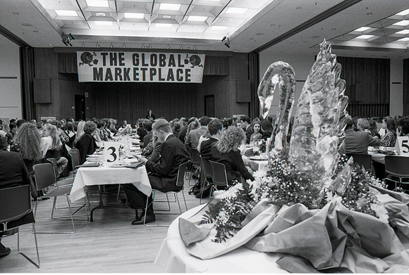 The Business Department holds an Awards Banquet. March 1995.