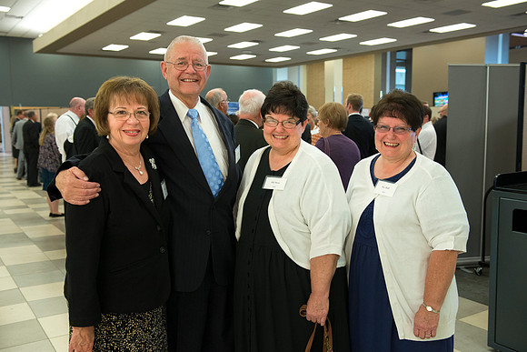 President Clark G.Gilbert meets with members of the President's Club for an evening of good food, entertainment and enlightenment.