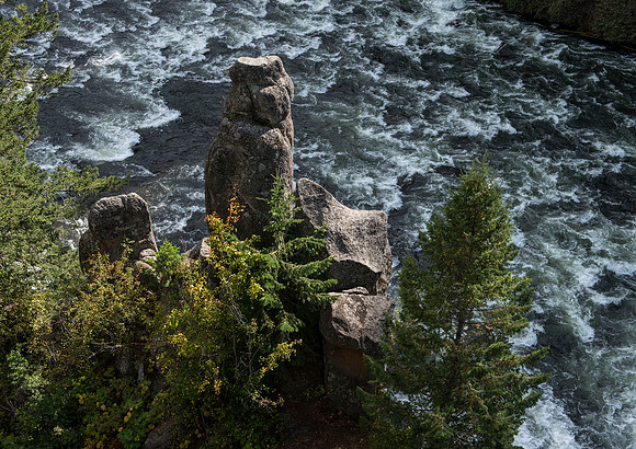 Geology Instructor, Dan Moore takes a group of faculty up to Island Park and Mesa Falls, teaching about the Henrys Fork Caldera and answering Geology questions about the area.