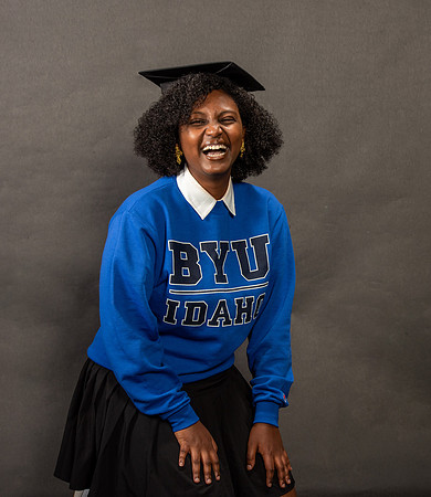 Graduation Portraits of Hermela Denboba and Hana Edossa.