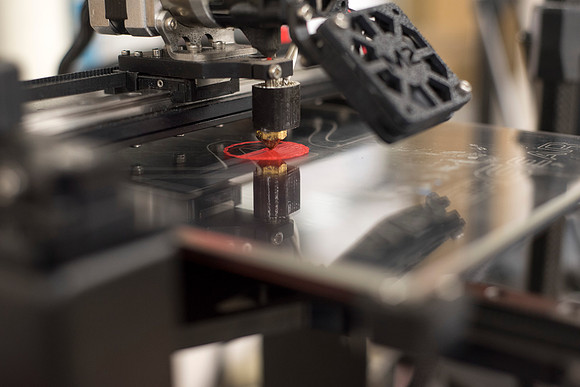 The mechanical engineering department has two 3D printers available for students to make 3D prints.